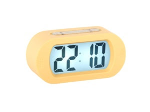 Alarm Clock Gummy Light Yellow Alarmklok Wekker 14cm