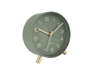 Alarm Clock Lofty Green 11cm Alarmklok / wekker