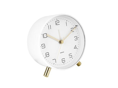 Alarm Clock Lofty White 11cm Alarmklok / Wekker