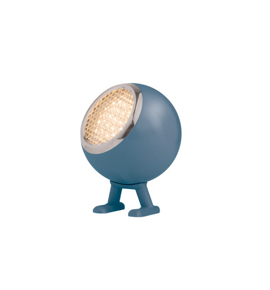 Mr. Wattson - Norbitt LED lamp - Cloudy Blue - oplaadbaar met usb - 3 standen dimbaar - 8,3x10x12,5 cm