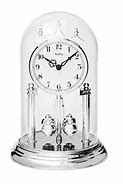 AMS Stolpklok Jaarpendule 1206 Anniversary Clock zilverkleurig 23cm