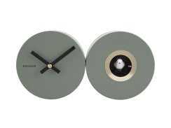 Wall Clock Duo Cuckoo  Jungle Green Karlsson Koekoeksklok 26cm