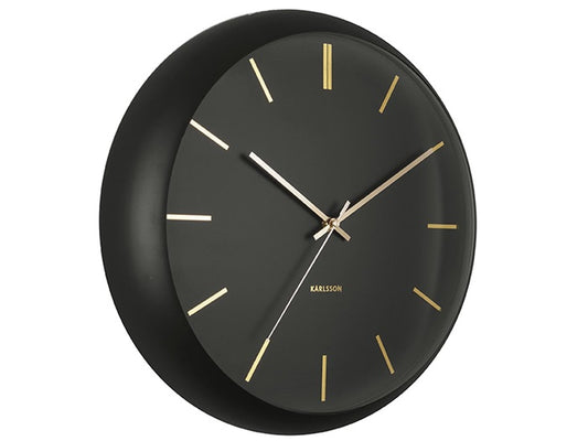 Wall Clock Globe black