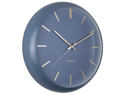 Wall Clock Globe Blue