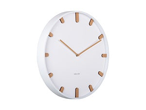 Wall Clock Grace White