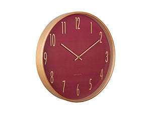 Wall Clock Gracil Rood