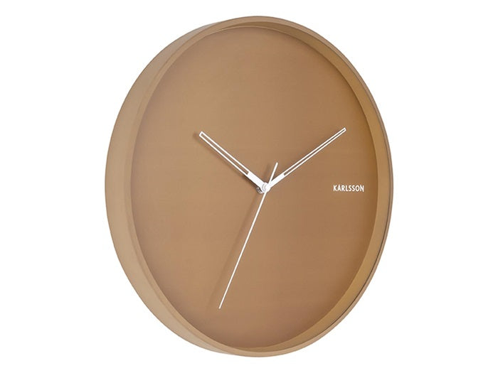 Wall Clock Hue Brown