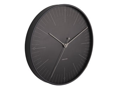 Wall Clock Index zwart