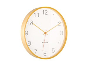 Wall Clock Joy Yellow