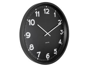 Wall Clock New Classic Large Black