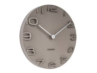 Wall Clock On The Edge grey