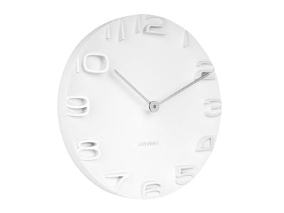 Wall Clock On The Edge white