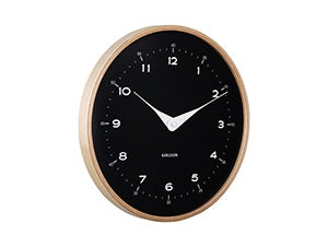 Wall Clock Osado Dome Black