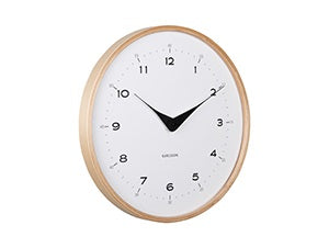 Wall Clock Osado Dome White