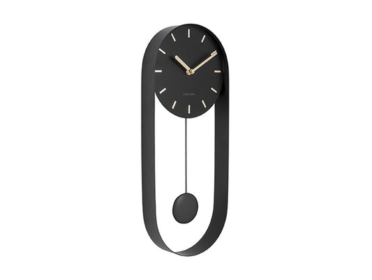 Wall Clock Pendulum Charm Black