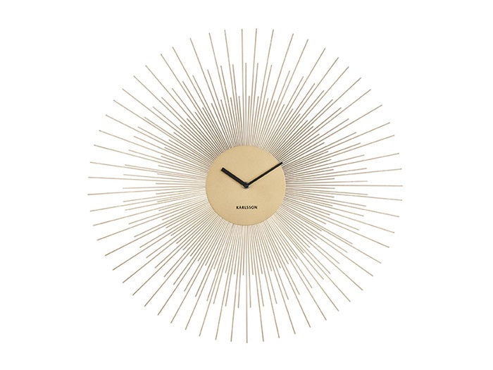 Wall Clock Peony Large Gold