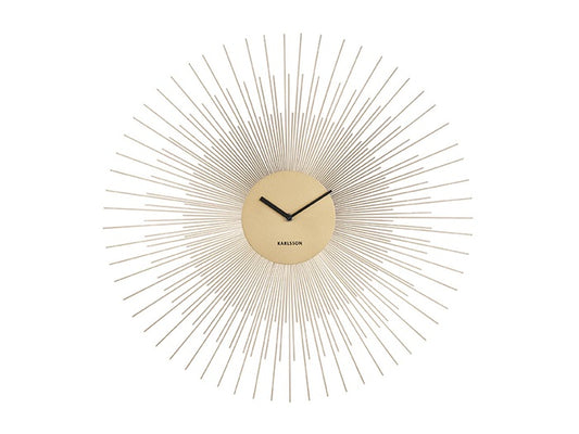 Wall Clock Peony Large Gold