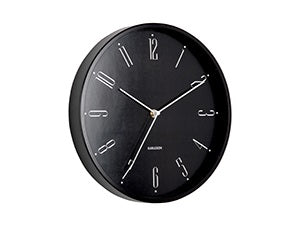 Wall Clock Regal Numbers Black