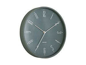 Wall Clock Regal Numbers Green