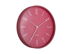 Wall Clock Regal Numbers Red