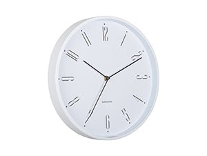 Wall Clock Regal Numbers White