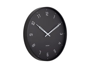 Wall Clock Stark Black