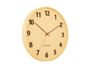 Wall Clock Summertime Yellow