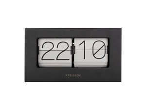 Wall/Table Clock Boxed Flip Grey