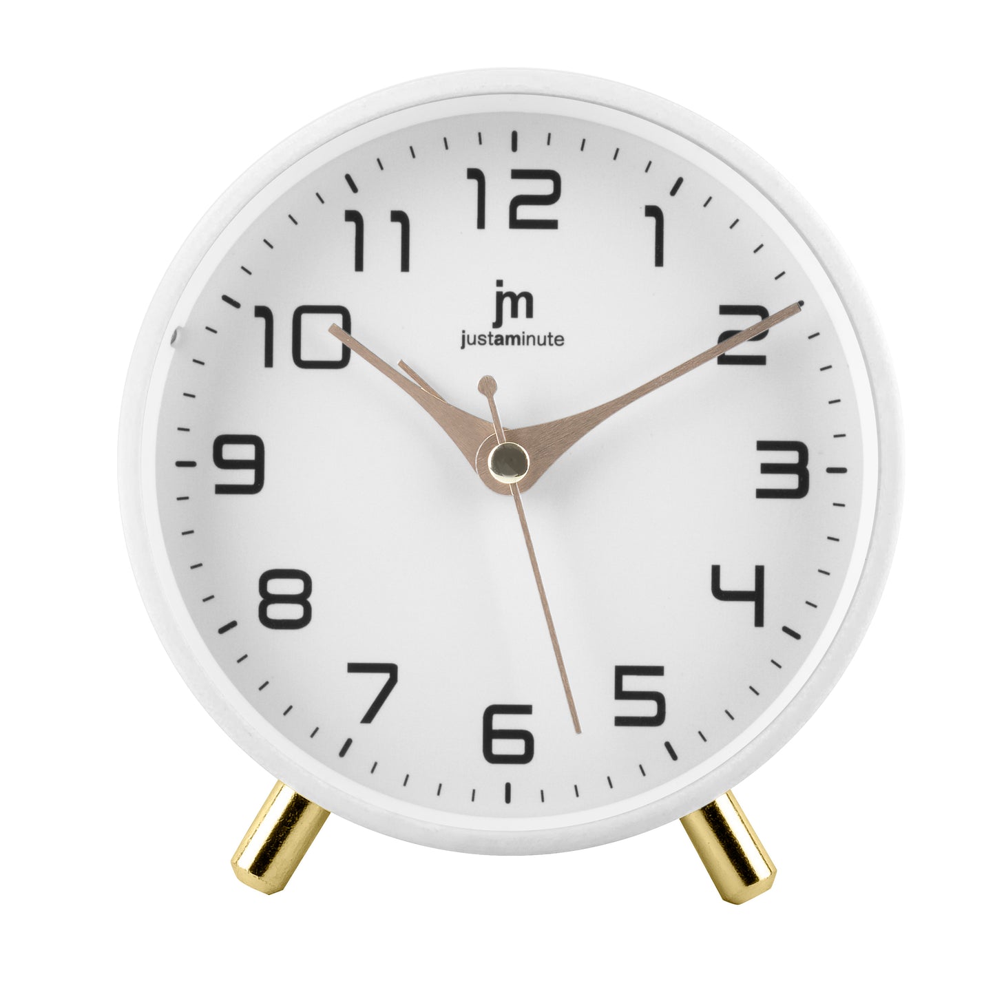 Just a Minute | Wekker | Wit / Alarmklok / met snooze functie