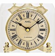 AMS Stolpklok Jaarpendule 1204 Anniversary Clock 23 cm goudkleurig